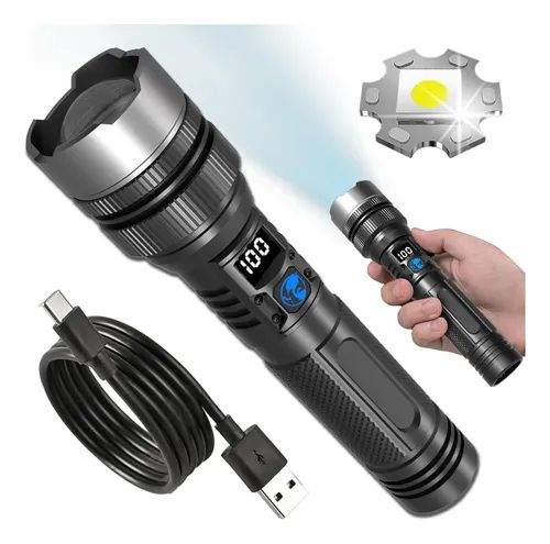 Linterna Táctica Militar Telescopio Zoom  Resistencia De Aluminio Resistente al Agua